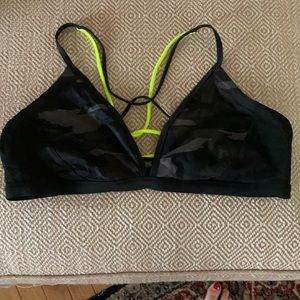 Athleta camo bikini top